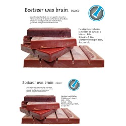 BOETSEERWAS BRUIN PER DOOS 25 KG
